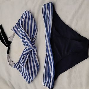 ? Brand Navy/White 2 Piece Swimsuit